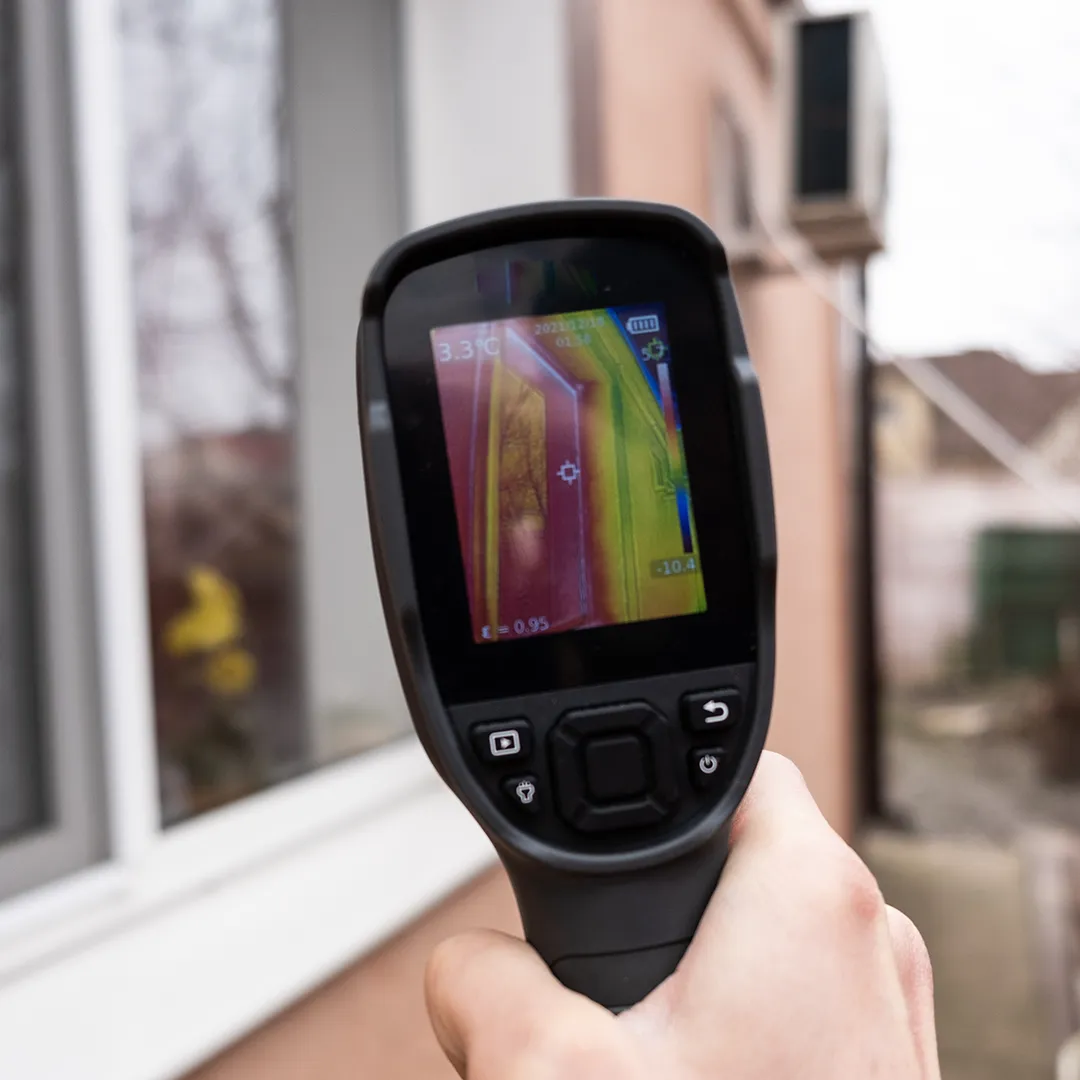 Damp proofing thermal imaging machine checking window for damp.